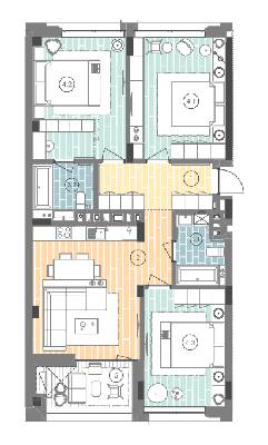 3-кімнатна 97.8 м² в ЖК UNIT.Home від 47 477 грн/м², Київ