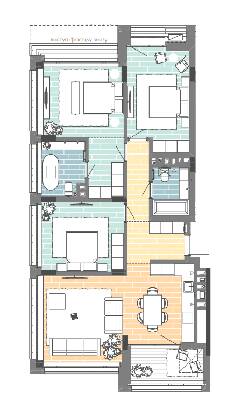 3-кімнатна 106.7 м² в ЖК UNIT.Home від 47 477 грн/м², Київ