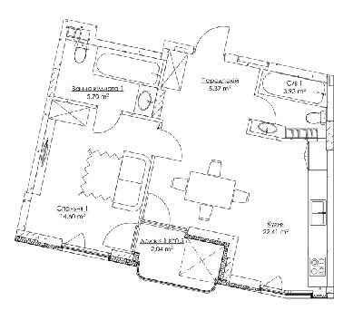 Дворівнева 92.88 м² в ЖК O2 Residence від 25 769 грн/м², Київ