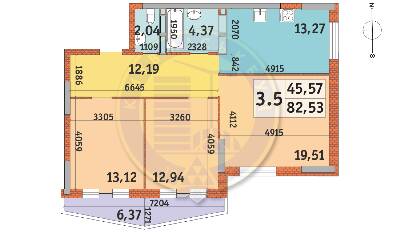 3-комнатная 82.53 м² в ЖК LAKE HOUSE от 37 275 грн/м², Киев