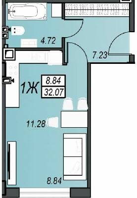 1-кімнатна 32.07 м² в ЖК Sunrise City від 23 350 грн/м², м. Чорноморск