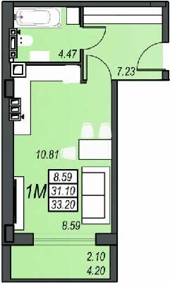 1-кімнатна 31.1 м² в ЖК Sunrise City від 23 350 грн/м², м. Чорноморск
