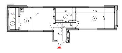 1-комнатная 39.88 м² в ЖК Оптимісто от 25 000 грн/м², с. Гатное