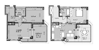 Двухуровневая 57.14 м² в ЖК Клубный дом-2 от 30 500 грн/м², Киев