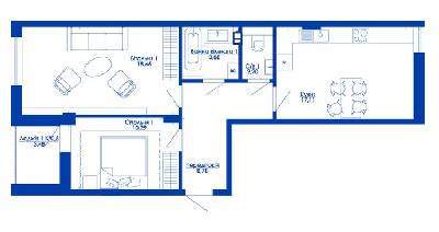 2-комнатная 62.66 м² в ЖК RYBALSKY от 42 320 грн/м², Киев