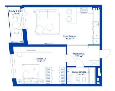1-комнатная 66.41 м² в ЖК RYBALSKY от 36 384 грн/м², Киев