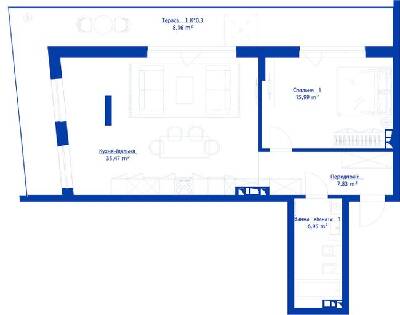 1-комнатная 74.4 м² в ЖК RYBALSKY от 36 384 грн/м², Киев