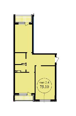 2-кімнатна 75.1 м² в ЖК Шевченківський від 45 900 грн/м², Київ