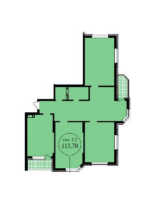3-кімнатна 113.7 м² в ЖК Шевченківський від 41 827 грн/м², Київ