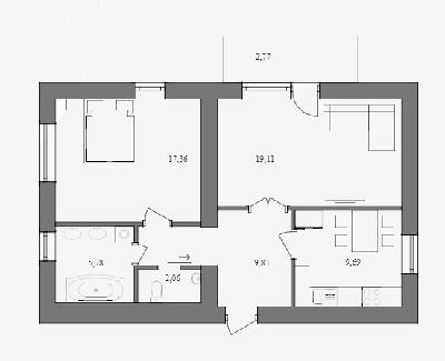 2-комнатная 66.6 м² в ЖК Ядро от 16 500 грн/м², г. Дрогобыч
