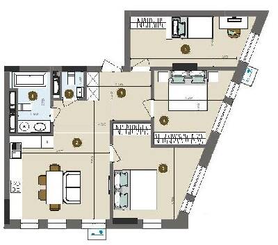 3-кімнатна 78.71 м² в ЖК Chalet від 26 050 грн/м², Київ