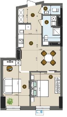 2-кімнатна 62.35 м² в ЖК Chalet від 32 850 грн/м², Київ