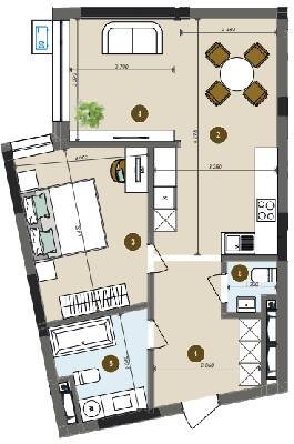 2-кімнатна 58 м² в ЖК Chalet від 32 850 грн/м², Київ
