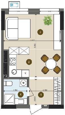 Студія 31.24 м² в ЖК Chalet від 27 900 грн/м², Київ