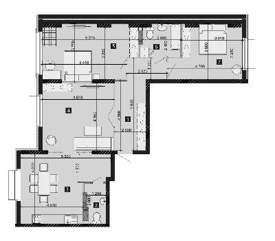 3-кімнатна 96.81 м² в ЖК LIKO-GRAD Perfect Town від 35 000 грн/м², Київ