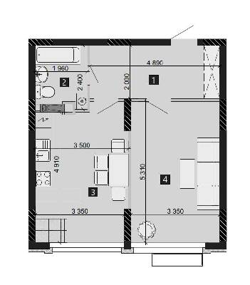 1-кімнатна 48.21 м² в ЖК LIKO-GRAD Perfect Town від 35 000 грн/м², Київ