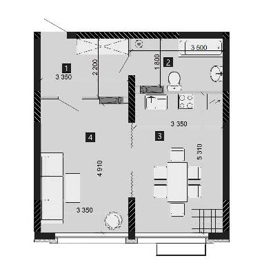 1-кімнатна 48.39 м² в ЖК LIKO-GRAD Perfect Town від 35 000 грн/м², Київ