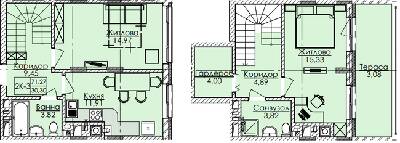 Двухуровневая 71.27 м² в ЖК AUROOM SUNRISE от 19 300 грн/м², Львов