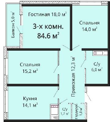 Трикімнатні в ЖК Омега