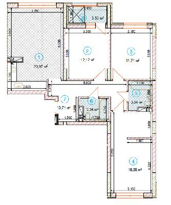 3-кімнатна 89.88 м² в ЖК SKY AVENUE від 30 198 грн/м², Київ