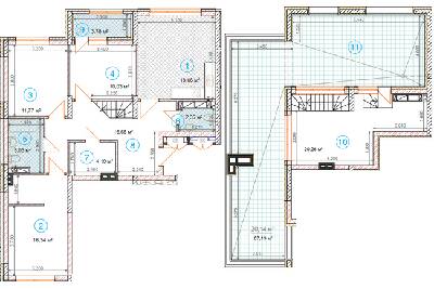 Дворівнева 128.61 м² в ЖК SKY AVENUE від 27 524 грн/м², Київ