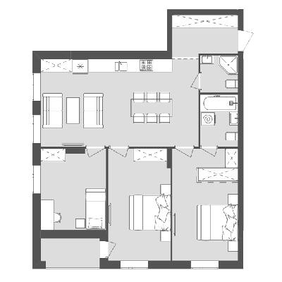 3-кімнатна 86.61 м² в ЖК Avalon Zelena Street від 17 100 грн/м², Львів