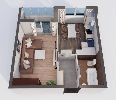 1-комнатная 35.16 м² в ЖК Orange Park от 32 433 грн/м², с. Крюковщина