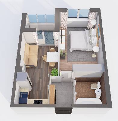 1-комнатная 38.93 м² в ЖК Orange Park от 20 250 грн/м², с. Крюковщина