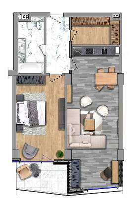 1-кімнатна 81 м² в ЖК Aston Hall від 141 950 грн/м², Одеса