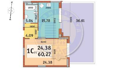 2-кімнатна 60.27 м² в ЖК Італійський квартал від 31 476 грн/м², Київ