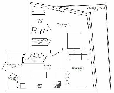 2-кімнатна 84.68 м² в ЖК ITown від 30 500 грн/м², Одеса