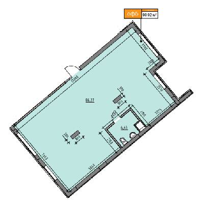 Офис 90.92 м² в ЖК Америка от 20 390 грн/м², Львов