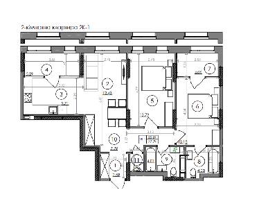2-кімнатна 78 м² в ЖК Svitlo Park від 23 534 грн/м², Київ