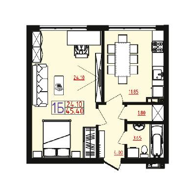 1-кімнатна 45.4 м² в ЖМ Острови від 17 500 грн/м², Одеса