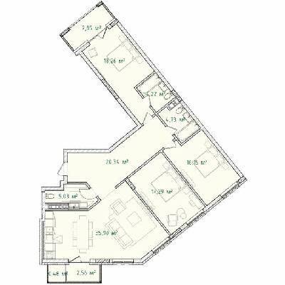 3-комнатная 127.81 м² в ЖК Illinsky House от 90 172 грн/м², Киев