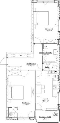 2-кімнатна 71.43 м² в ЖК O2 Residence від 31 863 грн/м², Київ