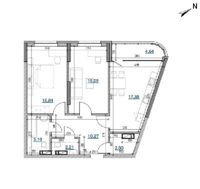 2-кімнатна 73.91 м² в ЖК Берег Дніпра від 37 150 грн/м², Київ