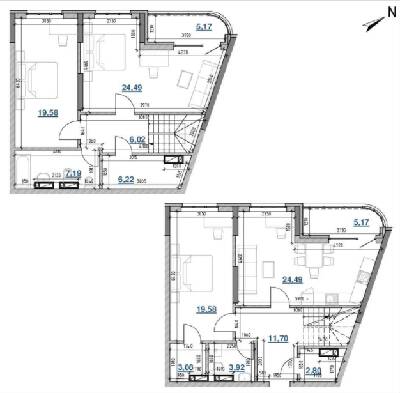 Дворівнева 136.41 м² в ЖК Берег Дніпра від 38 034 грн/м², Київ
