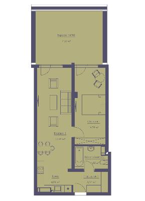 2-комнатная 63.37 м² в ЖК Franklin Concept House от 55 701 грн/м², Киев