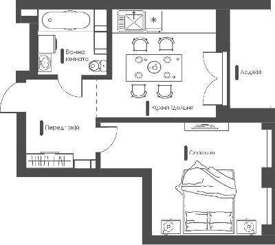 1-комнатная 40.53 м² в ЖК Happy House от 35 950 грн/м², Киев