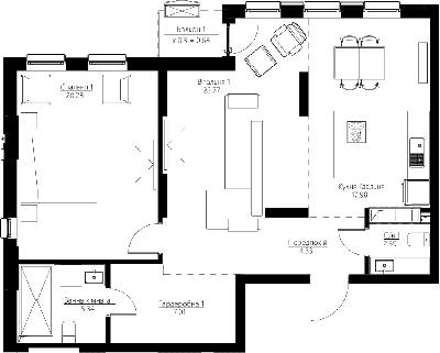 2-комнатная 80.77 м² в ЖК Happy House от 40 927 грн/м², Киев