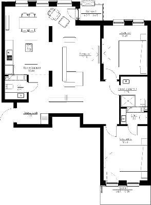 3-комнатная 96.78 м² в ЖК Happy House от 38 588 грн/м², Киев