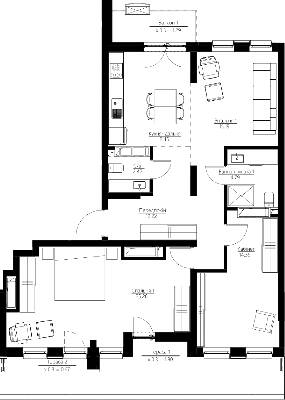 3-комнатная 90.49 м² в ЖК Happy House от 26 100 грн/м², Киев