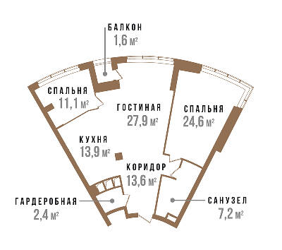Трикімнатні в ЖК Skyline