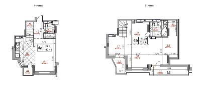 Двухуровневая 112.4 м² в ЖК West House от 40 450 грн/м², Киев