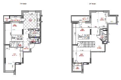 Двухуровневая 123.9 м² в ЖК West House от 42 550 грн/м², Киев