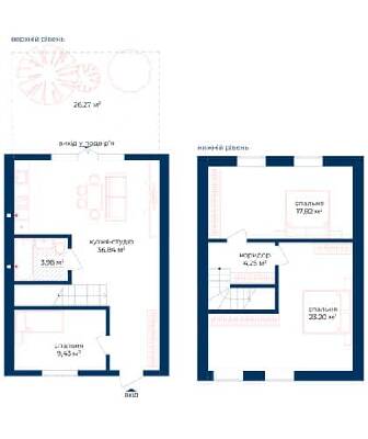 Двухуровневые в КД Liverpool House