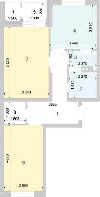 2-комнатная 64.07 м² в ЖК Голосеевская Долина от 22 700 грн/м², Киев