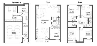 Таунхаус 248 м² в КМ Пуща Residence від 29 355 грн/м², Київ