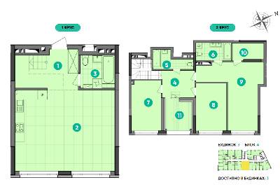 Дворівнева 138.34 м² в ЖК Dibrova Park від 17 800 грн/м², Київ